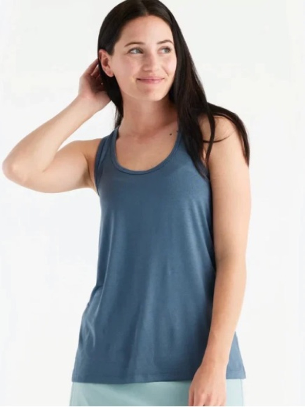Free Fly Women’s Navy Bamboo Racerback Tank - Lightweight Scoop Neck